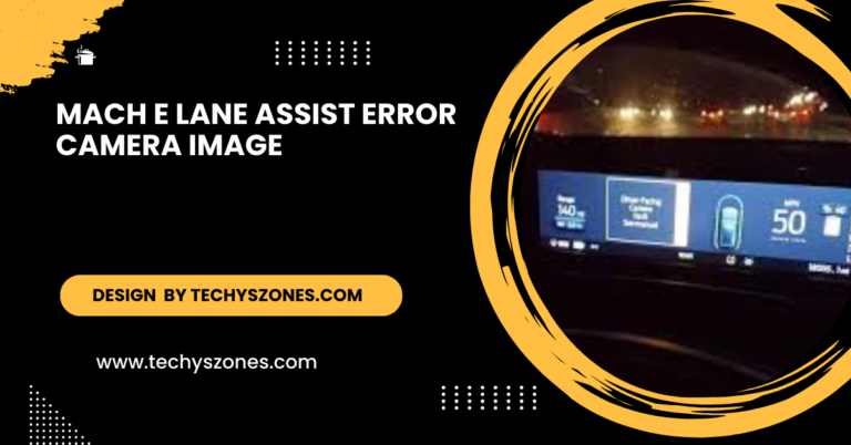 Mach E Lane Assist Error Camera Image