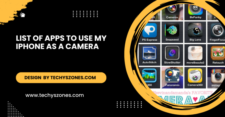 List Of Apps To Use My Iphone As A Camera