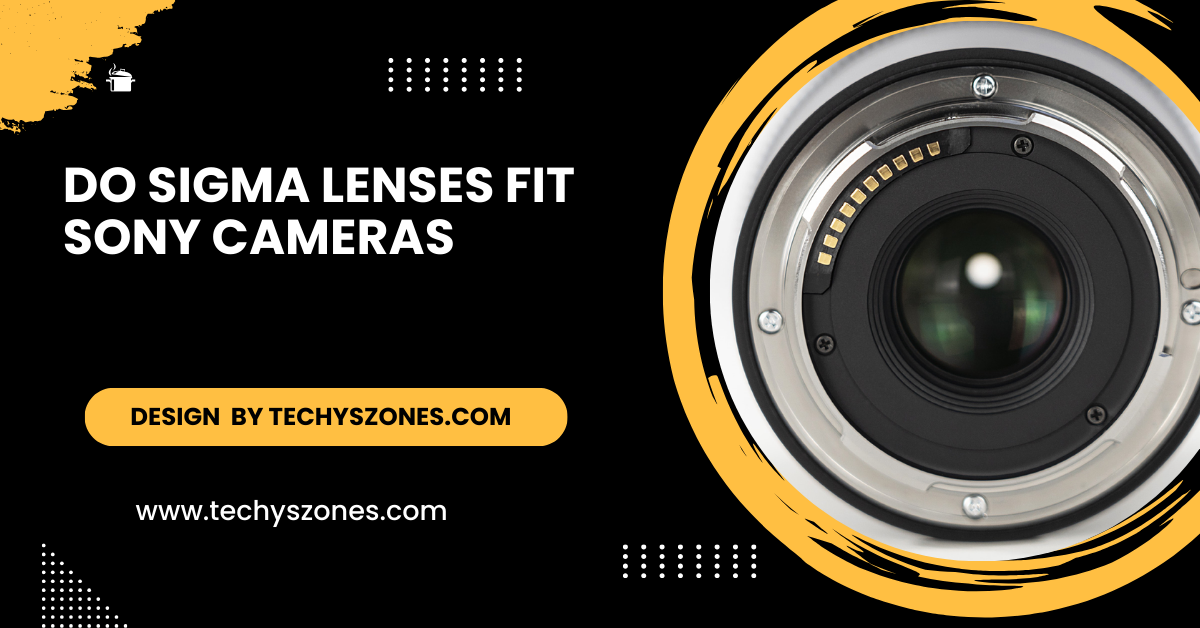 Do Sigma Lenses Fit Sony Cameras